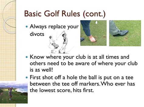 Rules and Regulations of Golf